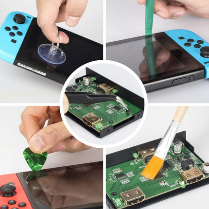 Joy-Con 3D Joystick Repair Screwdriver Set Gamepads Disassembly Tool For Nintendo Switch, Series: 17 In 1-garmade.com