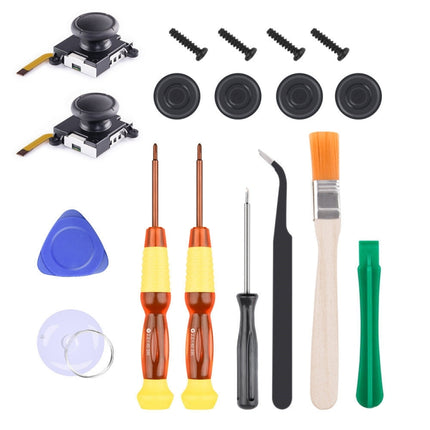 Joy-Con 3D Joystick Repair Screwdriver Set Gamepads Disassembly Tool For Nintendo Switch, Series: 18 In 1-garmade.com