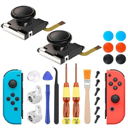 Joy-Con 3D Joystick Repair Screwdriver Set Gamepads Disassembly Tool For Nintendo Switch, Series: 23 In 1-garmade.com