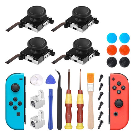 Joy-Con 3D Joystick Repair Screwdriver Set Gamepads Disassembly Tool For Nintendo Switch, Series: 25 In 1-garmade.com