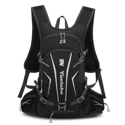 Tanluhu Outdoor Mountaineering Waterproof Breathable Cycling Backpack(Pure Black)-garmade.com