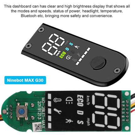 Electric Scooter Digital Display Instrument For Ninebot MAX G30(Controller+Instrument+Cover)-garmade.com