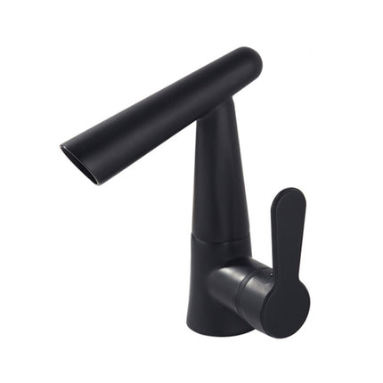 Qylt001 Horn Shape Vanity Faucet(Black)-garmade.com