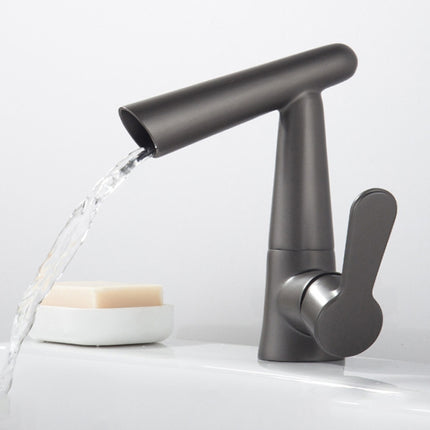 Qylt001 Horn Shape Vanity Faucet(Gray)-garmade.com