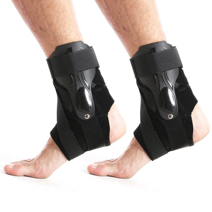 2pcs Compression Fixed Plastic Sheet Support Strap Ankle Protector, Size: S (Black)-garmade.com