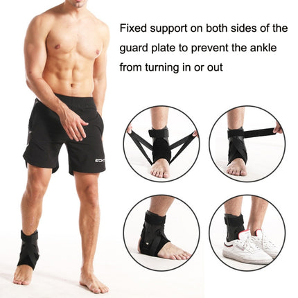 2pcs Compression Fixed Plastic Sheet Support Strap Ankle Protector, Size: S (Black)-garmade.com