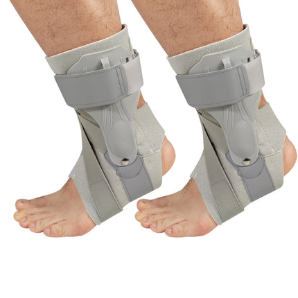 2pcs Compression Fixed Plastic Sheet Support Strap Ankle Protector, Size: L (Gray)-garmade.com