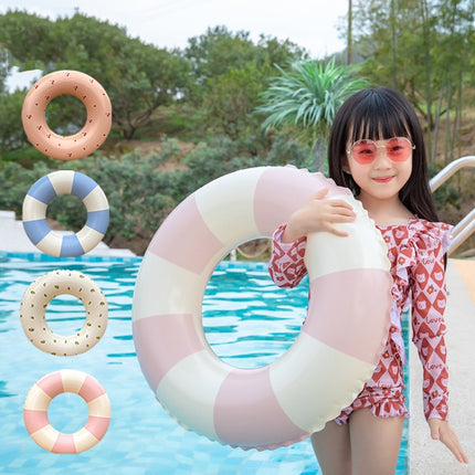 2 PCS Thickened Children Swimming Ring Inflatable Underarm Ring 50cm(Olive)-garmade.com