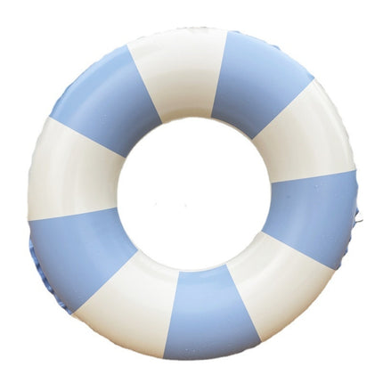 2 PCS Thickened Children Swimming Ring Inflatable Underarm Ring 58cm(Striped Blue)-garmade.com