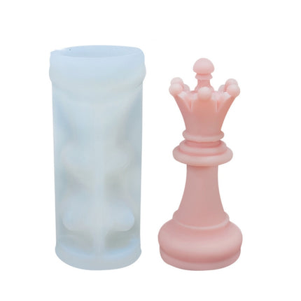 2 PCS Chess Aromatherapy Candle Silicone Mold Crystal Epoxy Mold, Specification: Queen LZ-18-garmade.com