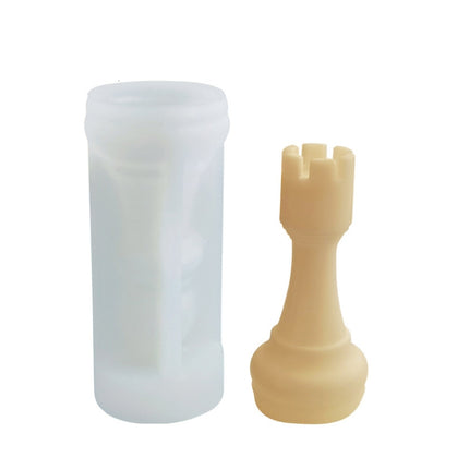 2 PCS Chess Aromatherapy Candle Silicone Mold Crystal Epoxy Mold, Specification: Rook LZ-21-garmade.com
