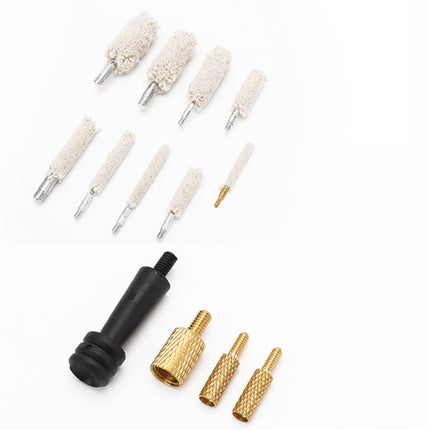 Washer Duct Cleaning Brush Mechanical Dusting Brush Plastic+Cloth(Army Green)-garmade.com
