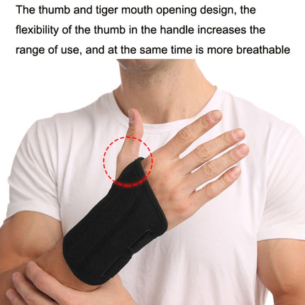 Mouse Tendon Sheath Compression Support Breathable Wrist Guard, Specification: Left Hand L / XL(Black)-garmade.com