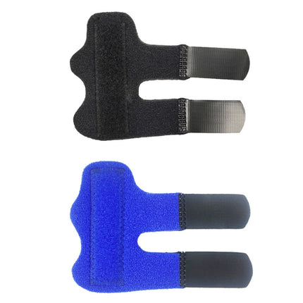 2 PCS Basketball Sprain Protection Fixed Splint Finger Cover(Blue)-garmade.com