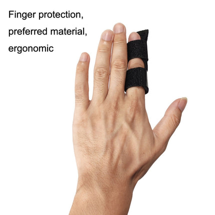 2 PCS Basketball Sprain Protection Fixed Splint Finger Cover(Blue)-garmade.com