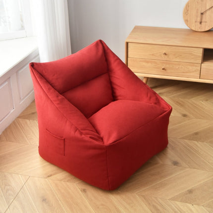 Loafers Sofa BagSkeletonless Coat, Unfilled, Specification: Chair Cloth Cover(Rich Red)-garmade.com
