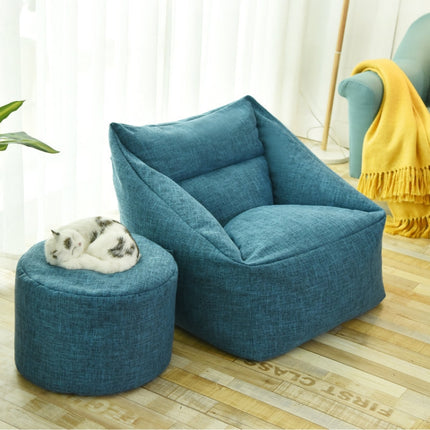 Loafers Sofa BagSkeletonless Coat, Unfilled, Specification: Chair Cloth Cover(Gemstone Blue)-garmade.com