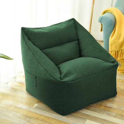 Loafers Sofa BagSkeletonless Coat, Unfilled, Specification: Chair Cloth Cover(Ink Green)-garmade.com