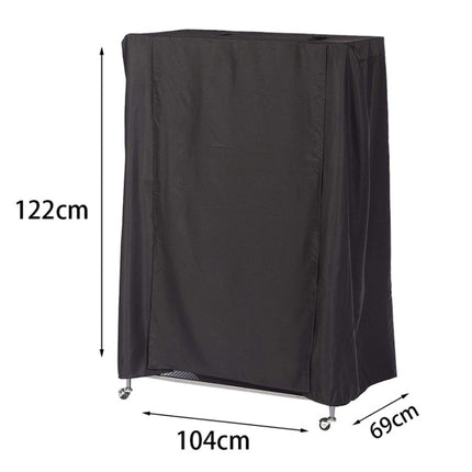 210D Waterproof Oxford Cloth Dust Cover Bird Cage Protective Cover Parrot Cage Shade(Black Silver)-garmade.com