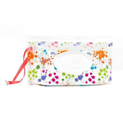 Baby EVA Wet Wipes Bag Portable Flip Removable Sanitary Wet Wipes Bag(Color Spray)-garmade.com