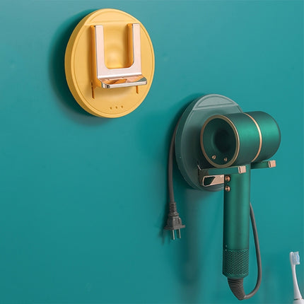 Bathroom Hair Dryer Storage Rack(Yellow)-garmade.com