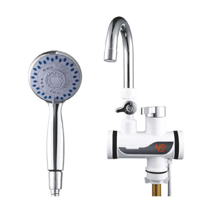 Kitchen Hot and Cold Dual-use Instant Faucets EU Plug, Style: Oblique Screen Type-garmade.com