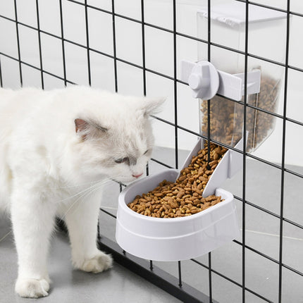 Pet Hanging Feeder Cat Automatic Drinker, Style: Feeder(Pink)-garmade.com