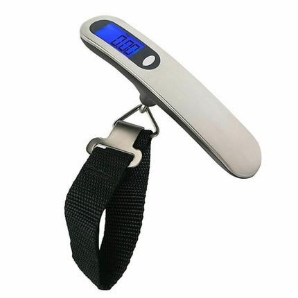 Stainless Steel Handheld Electronic Luggage Scale Portable Express Scale(Black)-garmade.com