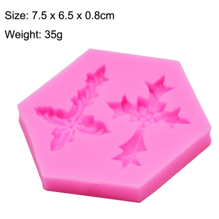 4 PCS Cross Shape Silicone Fondant Cake Mold Baking Tool(Pink)-garmade.com