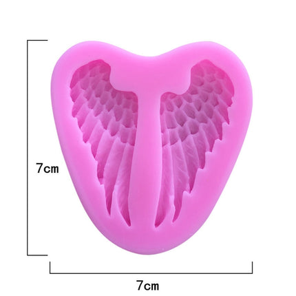 5 PCS Angel Wings Cake Silicone Mold Baking Tool-garmade.com