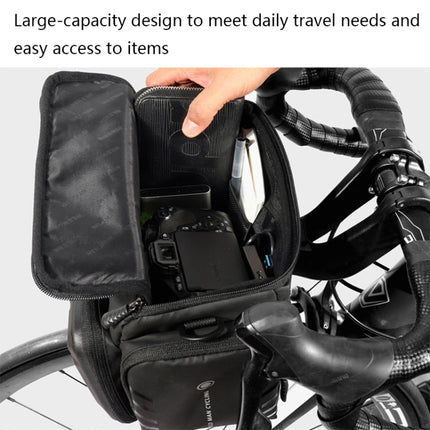 WILD MAN GS6 4L Outdoor Cycling Waterproof Bicycle Bag(Black)-garmade.com