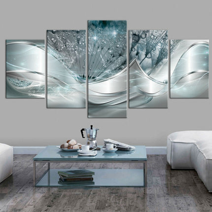 Sofa Background Wall Decorative Painting Hanging Paintings Frameless, Size: 10x25cm(Blue)-garmade.com