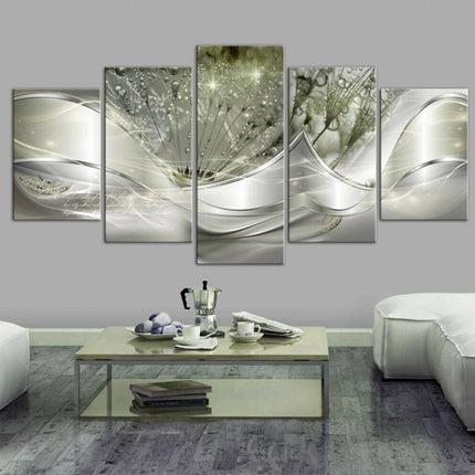 Sofa Background Wall Decorative Painting Hanging Paintings Frameless, Size: 10x25cm(Green)-garmade.com