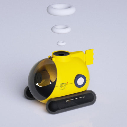 HEY MIX Office Desktop Smoke Ring Humidifier Ambient Lamp(Classic Yellow)-garmade.com