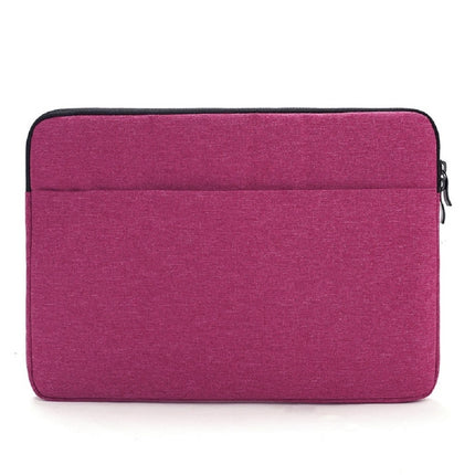 Waterproof & Anti-Vibration Laptop Inner Bag For Macbook/Xiaomi 11/13, Size: 11 inch(Rose Red)-garmade.com