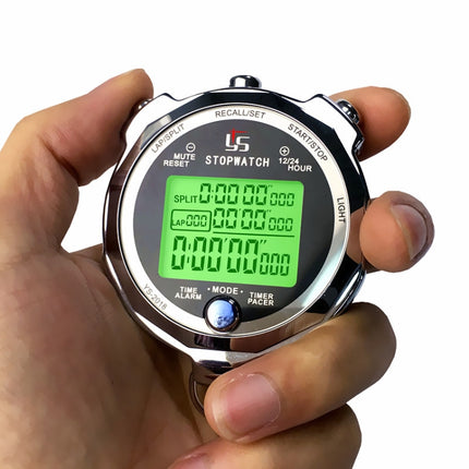 YS Running Training Stopwatch Timer Metal Luminous Stopwatch, Style: One Hundred Memory-garmade.com