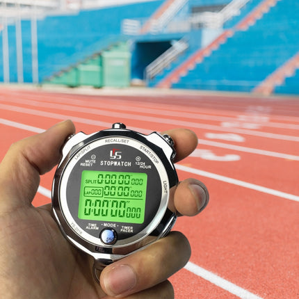 YS Running Training Stopwatch Timer Metal Luminous Stopwatch, Style: Two Hundred Memory-garmade.com