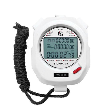 YS Electronic Stopwatch Timer Training Running Watch, Style: YS-830 30 Memories (White)-garmade.com