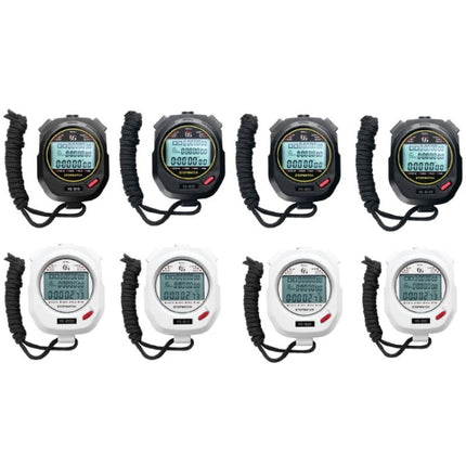 YS Electronic Stopwatch Timer Training Running Watch, Style: YS-8100 100 Memories (White)-garmade.com