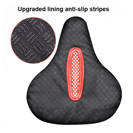 Bicycle Seat Cover Thickened Silicone Shock-absorbing Saddle Cover(Orange)-garmade.com