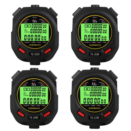 YS 3 Rows Display Luminous Stopwatch Timer Training Referee Stopwatch, Style: YS-1100 100 Memories-garmade.com