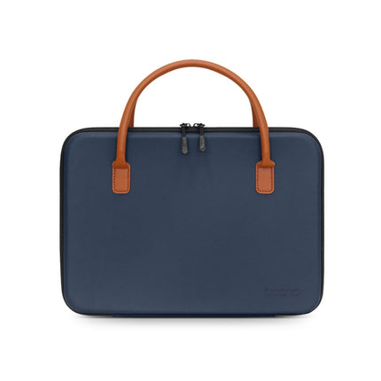 Baona BN-F020 Multifunctional Waterproof Wear-resistant Computer Bag, Specification: Leather (Navy Blue)-garmade.com