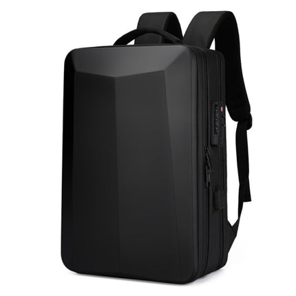ABS Hard Shell Gaming Computer Backpack, Color: 17.3 inches (Black)-garmade.com