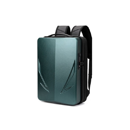 PC Hard Shell Computer Bag Gaming Backpack For Men, Color: Single-layer Green-garmade.com