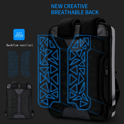 PC Hard Shell Computer Bag Gaming Backpack For Men, Color: Single-layer Silver-garmade.com