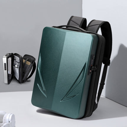 PC Hard Shell Computer Bag Gaming Backpack For Men, Color: Double-layer Green-garmade.com