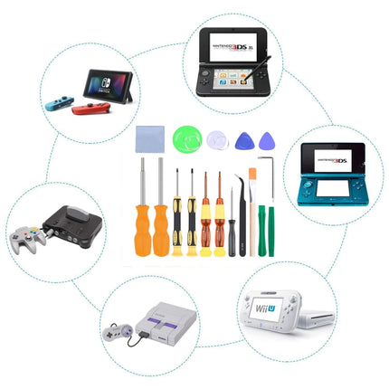 17 In 1 Game Console Repair Screwdriver Tool Set For NS Switch, Series: 17 In 1 (2)-garmade.com