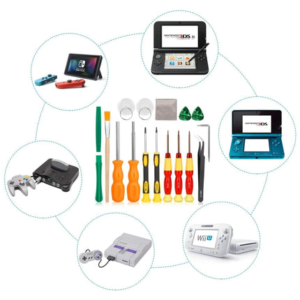 17 In 1 Game Console Repair Screwdriver Tool Set For NS Switch, Series: 17 In 1 (3)-garmade.com