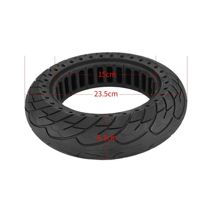 2 PCS 10 Inch Soid Tire Shock Absoption Tubeless Honeycomb Tyre for Ninebot Max G30-garmade.com