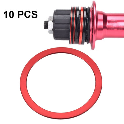 10 PCS FMFXTR Bicycle BB Middle Shaft Flying Wheel Cushion, Thickness: 1mm (Red)-garmade.com